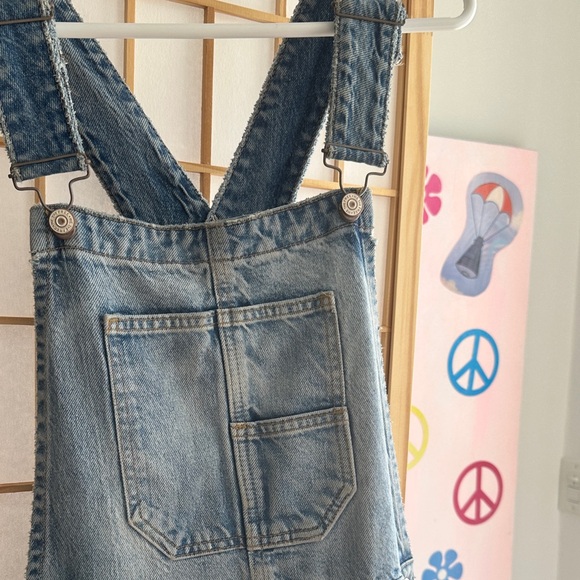 We the free light blue denim overalls - Picture 2 of 6